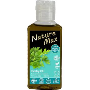 Nature Max Parsley Oil Essential Oils Natural Undiluted Pure for Hair Skin Care & Food & Cooking Cold Pressed Premium (1 Pack = 2.70 oz / 80 ml) زيت البقدونس