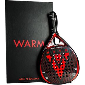 Padel Racket Carbon Fiber 3K. with 2 Overgrips Premium Confort Ultra Lightweight High Balance Design Padel Racquet. Pala de Padel, Warm Paddle Tennis Racket for Men and Women.