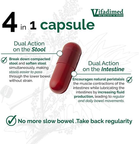 Rhubarb - Herbal Chronic Constipation Relief for Adults, Stool softeners, Stool Breaker,Lower Bowel Stimulator & Lubricator,Bowel Regularity, Daily Bowel Movement, 15 Day Supply in Saudi Arabia