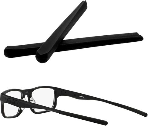 Replacement Earsocks Temple Sleeve for Oakley Voltage OX8049/Voltage Asian Fit OX8066 Eyeglasses Frame, Black Rubber Ear Sleeves in Saudi Arabia