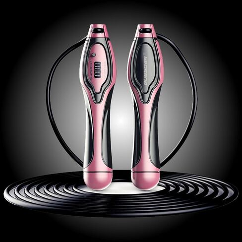 Jump Rope, Countable Speed Jumping Rope Cable with Ball Bearings for Women, Men, Adjustable Steel Jump Rope Workout with Handles for Fitness, Home Exercise & Slim Body in Saudi Arabia