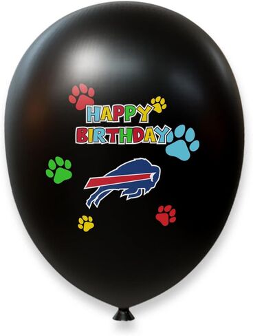 NFL Buffalo Bills Dog Birthday Party Set 10pcs with 1 Football Bandana Small/Medium, 1 Crown Hat, 1 Banner, 1 Birthday Cake Toy & 6 B-Day Balloons, Dog Birthday Set, Costume, Fun Doggie Pawty in Saudi Arabia