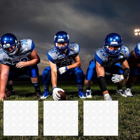 8 Sheets 200pcs Football Helmet Stickers, Red Star Helmet Stickers Self Adhesive Sports Helmet Sticker Funny Helmet Award Decals for Football, Baseball, Hockey, Softball, Lacrosse (Blue) in Saudi Arabia