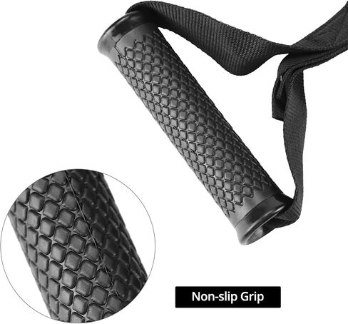 مقابض صالة الألعاب الرياضية المعدنية QWORK Fitness مع 5 أبازيم على شكل حرف D قابلة للتعديل - مقابض شديدة التحمل لأنظمة البكرة، والسحب للأسفل، والكتف، والعضلة ذات الرأسين، وتمارين ثلاثية الرؤوس in Saudi Arabia