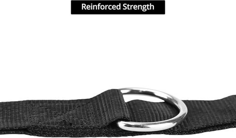 مقابض صالة الألعاب الرياضية المعدنية QWORK Fitness مع 5 أبازيم على شكل حرف D قابلة للتعديل - مقابض شديدة التحمل لأنظمة البكرة، والسحب للأسفل، والكتف، والعضلة ذات الرأسين، وتمارين ثلاثية الرؤوس in Saudi Arabia