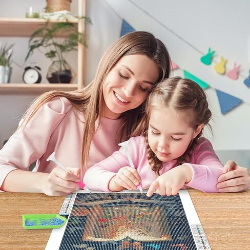 MOGTAA Colorful Ship Diamond Art Painting Kits for Adults, 5D Landscape Diamond Painting Kits for Beginners, Full Drill Starry Sky Diamond Dots Kits Crafts Painting for Home Decor 12x16 Inch in Saudi Arabia