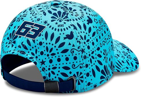 قبعة Mercedes AMG Petronas F1 George Russell 2024 Mexico Special Edition - Blue Atoll - مقاس واحد يناسب الجميع in Kuwait