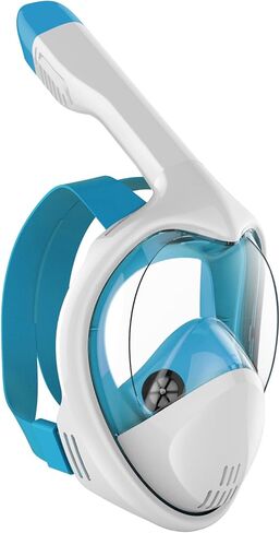 Full Face Snorkel Mask, Snorkeling Mask Full Face for Adults,180°Panoramic View Snorkeling Mask with Detachable Camera Mount,Safe Breathing Anti-Fog Anti-Leak Diving Mask for Adults in Saudi Arabia
