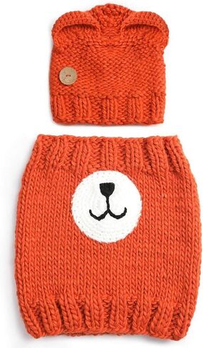 Sumolux Winter Kids Warm Cat Animal Hats Knitted Coif Hood Scarf Beanies for Autumn Winter in Saudi Arabia