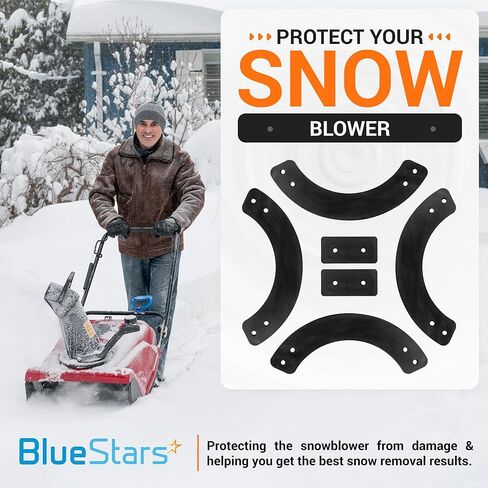 BlueStars 753-04472 735-04033 Rubber Paddle Set - for 21" MTD Single-Stage Snowblowers 2004 and Newer - Replaces 735-04032 953-04472 13167 in Kuwait