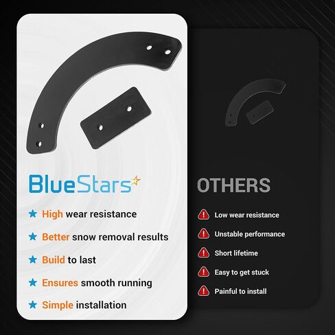 BlueStars 753-04472 735-04033 Rubber Paddle Set - for 21" MTD Single-Stage Snowblowers 2004 and Newer - Replaces 735-04032 953-04472 13167 in Kuwait
