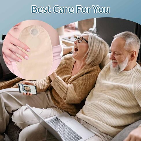 Colostomy Bags, 10 Pcs Two Piece Stoma Bags for Ileostomy Stoma Care, Cut-to-Fit Drainable Pouches, Ostomy Supplies in Kuwait