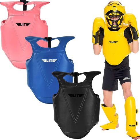 Tae Kwon Do Chest Guard for Ages 4-8: Ideal for Karate, Boxing, Kickboxing, Muay Thai, Krav MAGA, and MMA. Perfect Youth Protector Vest for Boys and Girls in Saudi Arabia