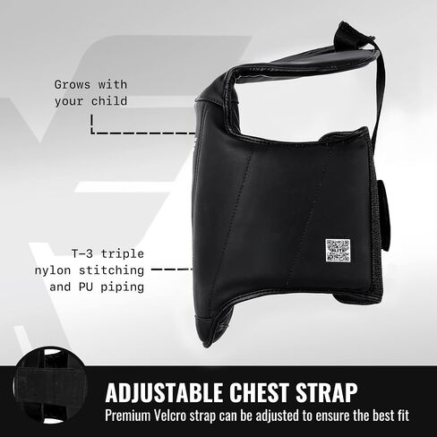 Tae Kwon Do Chest Guard for Ages 4-8: Ideal for Karate, Boxing, Kickboxing, Muay Thai, Krav MAGA, and MMA. Perfect Youth Protector Vest for Boys and Girls in Saudi Arabia