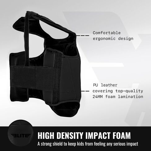 Tae Kwon Do Chest Guard for Ages 4-8: Ideal for Karate, Boxing, Kickboxing, Muay Thai, Krav MAGA, and MMA. Perfect Youth Protector Vest for Boys and Girls in Saudi Arabia