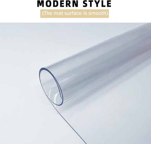 سجادة كرسي للأرضيات الصلبة، سجادة أرضية مقاس 45 × 53 بوصة لكرسي المكتب، واقي أرضية مستطيل بنمط بلوري للمكتب والمكتب والمنزل in Kuwait