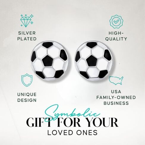 Soccer Earrings, Girls Soccer Jewelry, Soccer Ball Dangle Earrings for Soccer Players, Soccer Moms, Soccer Gifts in Saudi Arabia