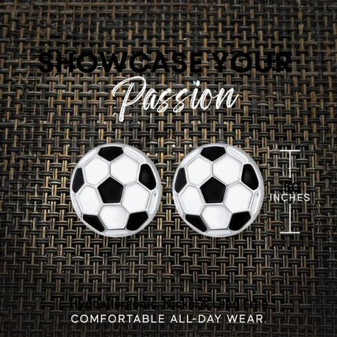Soccer Earrings, Girls Soccer Jewelry, Soccer Ball Dangle Earrings for Soccer Players, Soccer Moms, Soccer Gifts in Saudi Arabia