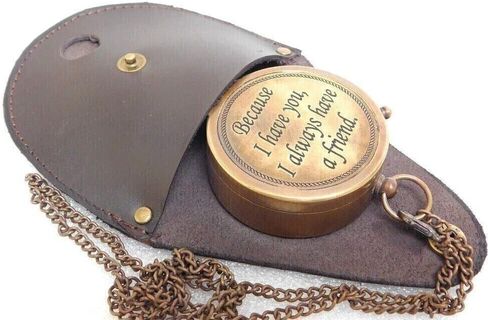 Brass Compass Nautical Antique Vintage Pocket Gift Vintage Maritime Marine Gift in Saudi Arabia