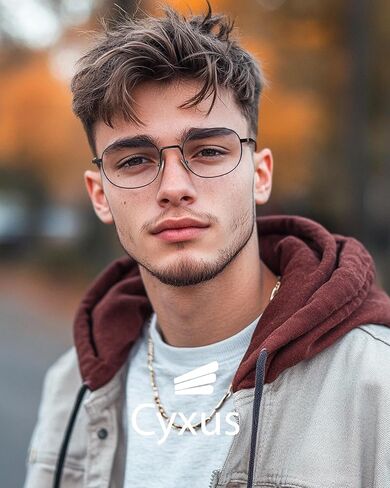 نظارات سايكسوس ريترو البيضاوية الزرقاء لحجب الضوء للنساء والرجال بإطار معدني مضاد لإجهاد العين وحماية من الأشعة فوق البنفسجية 8562 أسود in Saudi Arabia