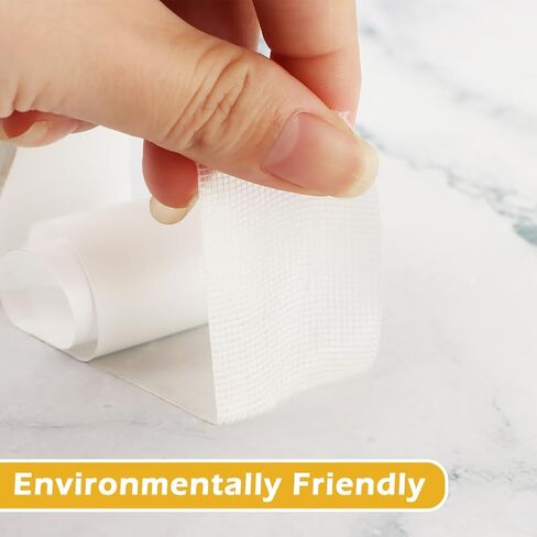 2rolls Double-Sided Fabric Tape Heavy Duty, Duct Tape Strong Transparent Adhesive, Super Sticky Resistente Clear Tape, Waterproof Hand-Tearable, for Curtains, Carpets, Posters, Balloons(Yellow) in Saudi Arabia