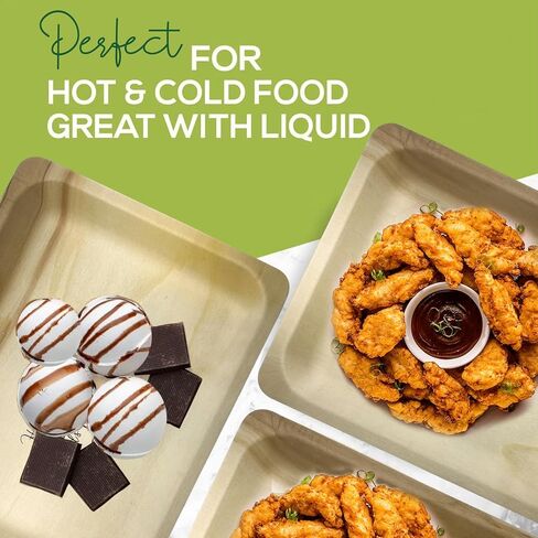 Perfect Stix 10" Disposable Wooden Plate with Happy Thanksgiving Print - Pack of 25ct in Kuwait