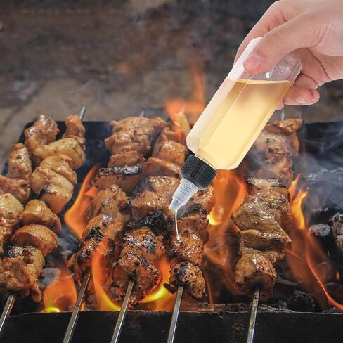 4 قطع من زجاجات الضغط مع غطاء علوي ملتوي، زجاجة توزيع زيت صغيرة، حاوية بهار سائلة، زجاجات توزيع مانعة للتسرب لصلصة الصويا والخل وشراب الكاتشب وحرف المطبخ المنزلية in Saudi Arabia