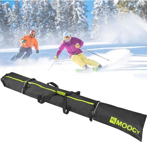 MOPHOEXII Ski Bag, Single Ski Bag for Travel 600D Polyester Water-Resistant Adjustable Length Ski Bag to Transport Skis in Kuwait