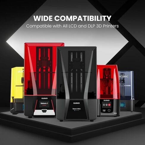 ELEGOO Upgraded ABS-Like 2.0 3D Printer Resin Grey 1000g, Rapid Precise Printing Photopolymer Resin 405nm LCD UV-Curing for LCD 3D Printer in Saudi Arabia