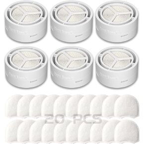 HME for HumidX & Airmini Filters Combo, 6-Pack Replacement Cartridges & 20-Pack Filters Compatible for ResMed HumidX, Airmini, P10 Nasal Pillow, N20, N30 Nasal Mask, CPAP Supplies, FSA & HSA Eligible