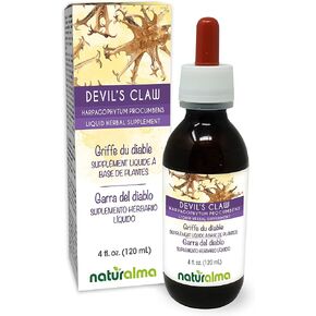 Naturalma Devil's Claw (Harpagophytum procumbens) Root Alcohol-Free Tincture - 6.76 fl oz Liquid Extract in Drops - Herbal Supplement - Vegan