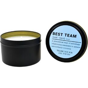Team Employee Appreciation Gift 6 Candles Bulk Set 7oz Thank You Gifts for Coworkers Employee Nurses Teachers Volunteers Assistants (Best Team)