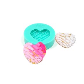 Concha bread heart Multi-Project Silicone mold MS (General Purpose, Medium (1.7 inch)) NC037