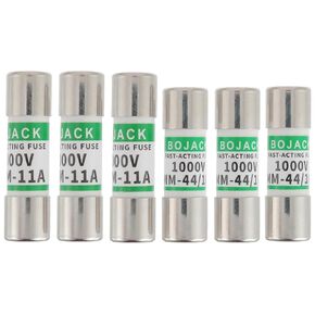 BOJACK Multimeter Fuse DMM 11 and DMM 44 Fast Acting Digital Multimeter Replacement Fuse(Pack of 6)