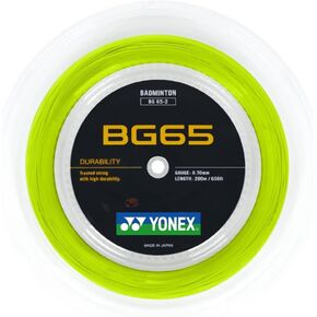 YONEX BG 65 Badminton String 200m (660 ft) - Yellow