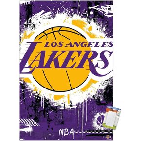 Trends International NBA Los Angeles Lakers - Maximalist Logo 23 Wall Poster
