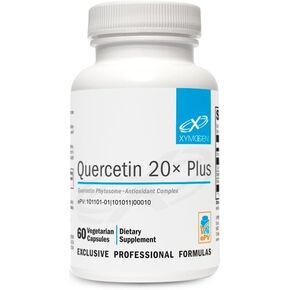Xymogen Quercetin Complex - Quercetin 20× Plus - Quercetin Supplements with Vitamin C, N-Acetyl-L-Cysteine and Nettles - Formulated for Respiratory Support - Vegan and Gluten-Free (120 Capsules)