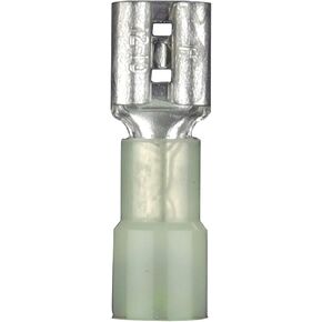 Install Bay YNFD250F Fully Insulated Nylon Female Connector 12/10 Gauge .250, Yellow (100-Pack)