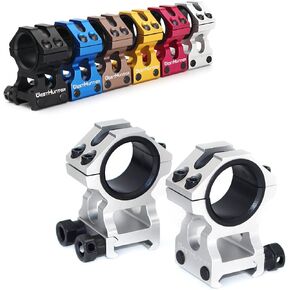 WestHunter Optics Picatinny Scope Rings, 1 Inch 30 mm Tactical Precision Scope Mount | 36 mm Center Height, Brown