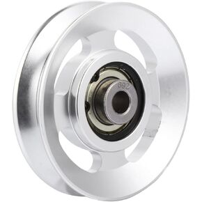 BESPORTBLE Aluminum Alloy Pulley Gym Machines for Home Ball Bearings Wheel Bearings Aluminum Pulleys for Gym Bearing Pulley Universal Bearing Pulley Wheel Silver Wire Rope Fitness Universal