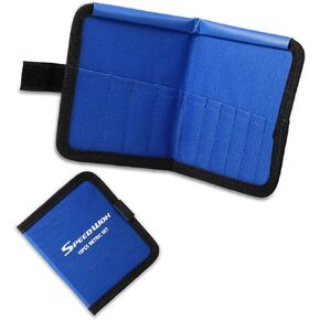 SPEEDWOX 20 Pockets Wrench Tool Storage Bag, Tool Pouch Organizer for Mini Wrenches, Metric and SAE, Portable Tool Organizer with Tote Design, Orange 1680D Oxford Fabric