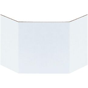 Partners Brand PBIND4 Corrugated Bin Dividers, 4", Oyster White (Pack of 100)