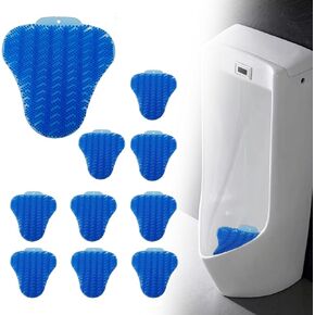 Urinal Screen Deodorizer, 10 Pack Urinal Pad Anti Splash Long-Lasting Freshness Mats with Aromatic Filter Screen for Bathrooms Restaurants Bars Schools Offices Restrooms, EVA, 6.5" x 6.7"