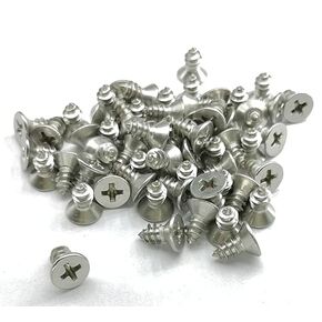 M4x30mm Flat Head Wood Self Tapping 304 Stainless Steel Screw Phillips Head Self Drilling (50 Pcs)
