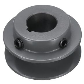 uxcell BK22-7/8 V-Belt Sheave 7/8"Bore 2.35"OD Single Groove Web Sheave Bored-to-Size Sheave, Cast Iron, Belt Section for 3L or B Belt