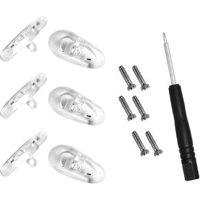 3 Pairs/5 Pairs of Nose Pads Replacement for Oakley and Tom Ford Sunglasses with Screws Screwdriver Set 13 * 7mm (3 Pair)