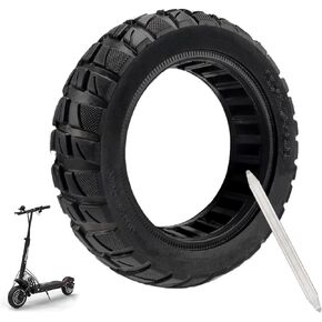 10x2.70-6.5 Solid Tire, 10 inch Tires Replacement, 70/65-6.5 Scooter Tubeless Solid Tire, for Emove Cruiser Hover-1 Alpha Evercross H5 Boyueda 5600 Watt Electric Scooter (1 Pack)