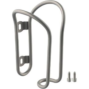 Water Bottle Cage, Titanium Alloy Hollow Kettle Rack Riding Water Bottle Cage with Screws for Adult Bikes Mountain Bikes(T01L)