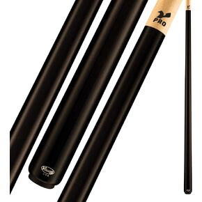 Viking B2002 2 Piece 58" Pool Cue Stick, Midnight Black, 19oz, Made in The USA, Billiard Cue Stick, Bar or House Use for Men and Women