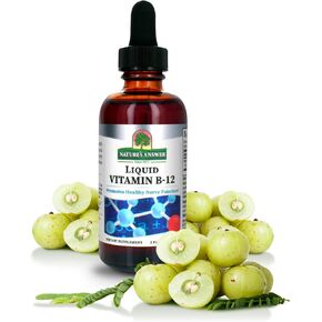 Nature's Answer Liquid Vitamin B-12 | Promotes Healthy Nerve Function & Energy Levels | Naturally Flavored & Gluten-Free 2oz